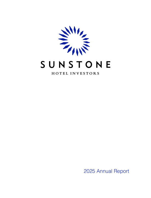 Sunstone Hotel Investors Inc 2025年度报告