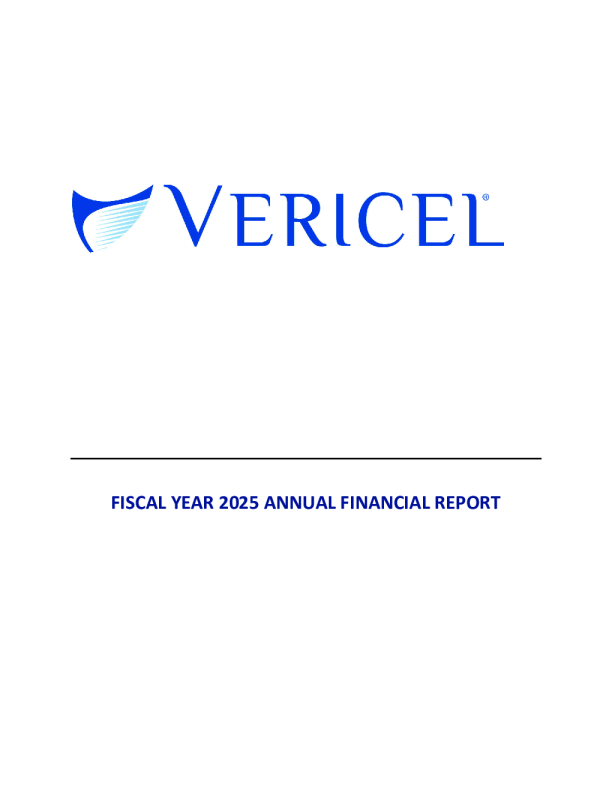 Vericel Corp 2025年度报告
