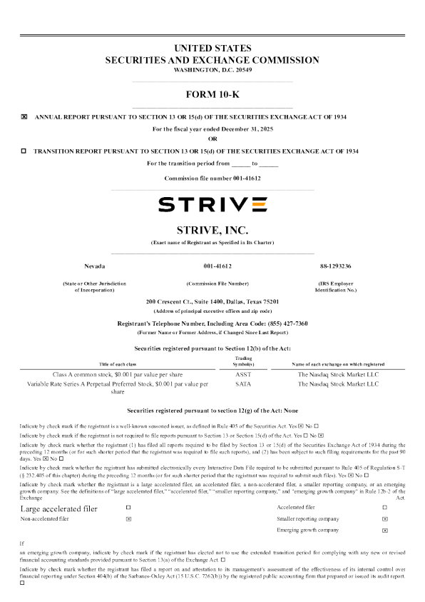 Strive Inc-A 2025年度报告