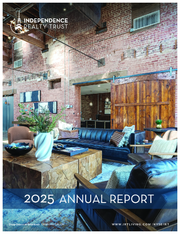 Independence Realty Trust Inc 2025年度报告