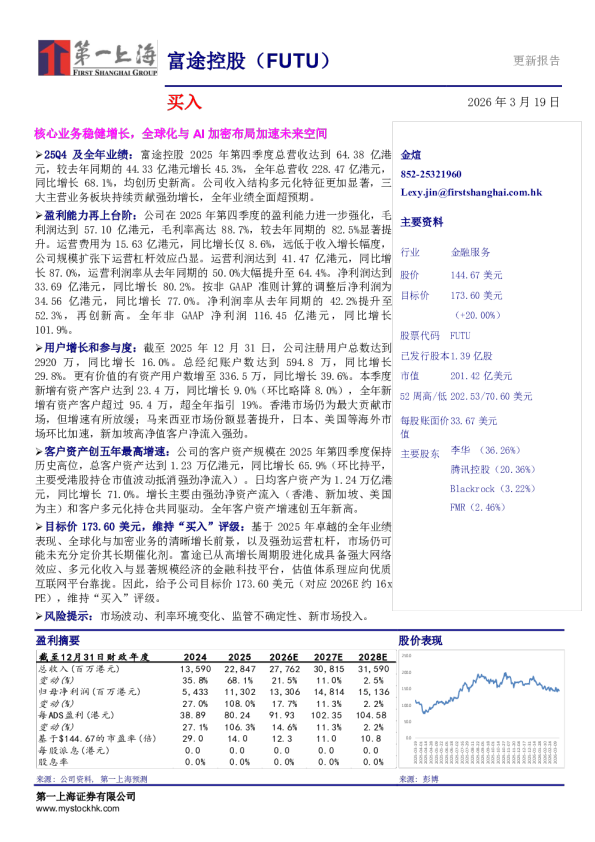 富途控股（FUTU）：核心业务稳健增长，全球化与AI加密布局加速未来空间（简体版）