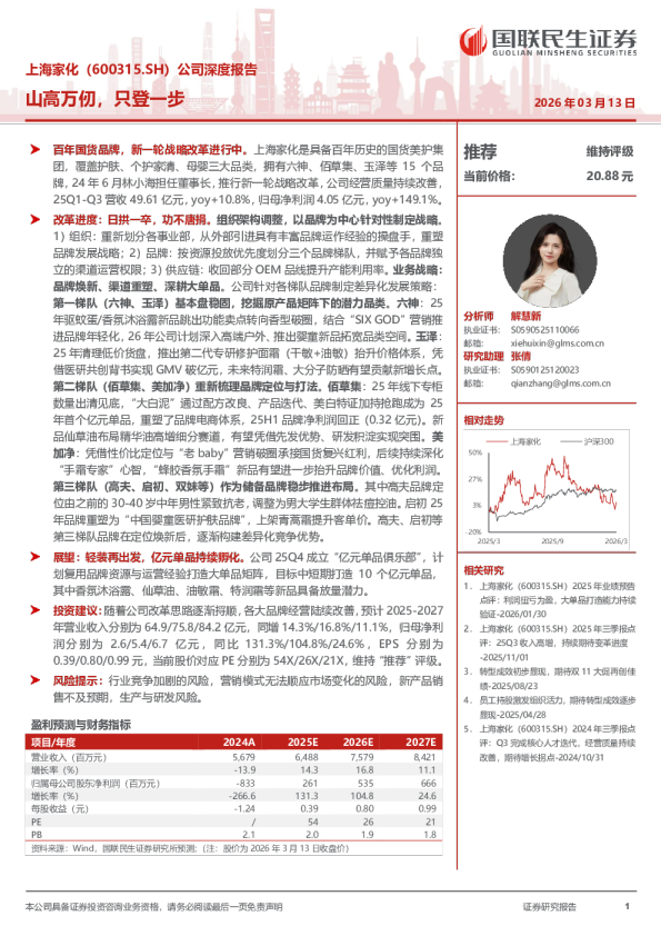 公司深度报告：山高万仞，只登一步