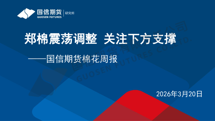 棉花周报:郑棉震荡调整 关注下方支撑