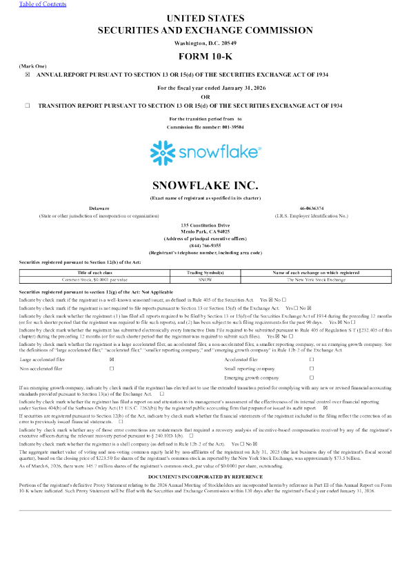Snowflake 2025年度报告