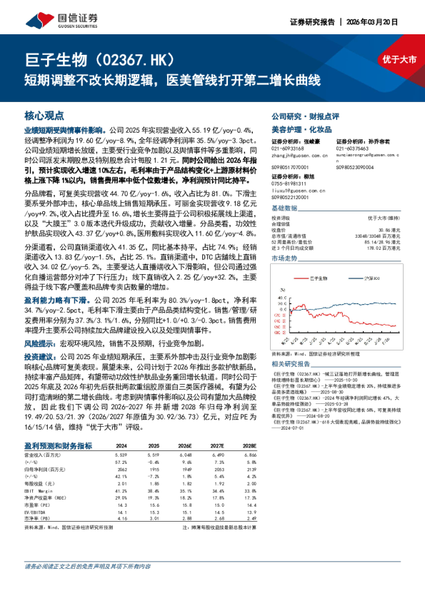 短期调整不改长期逻辑,医美管线打开第二增长曲线