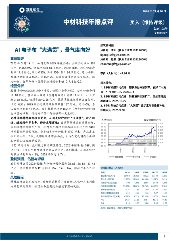 AI电子布“大满贯”,景气度向好