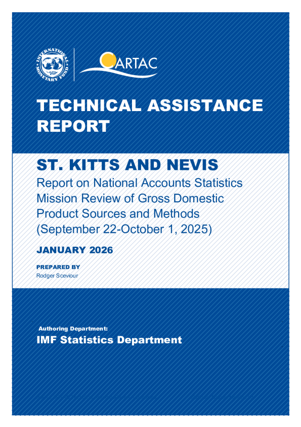 圣基茨和尼维斯:国民账户统计团技术援助报告(2025年9月22日至10月1日)