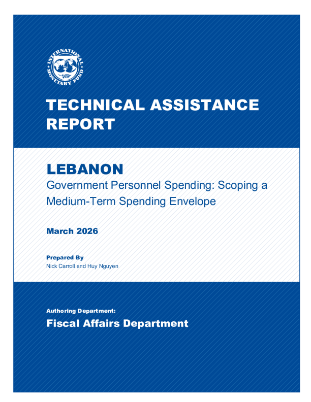 黎巴嫩:技术援助报告政府人员支出:中期支出范围界定