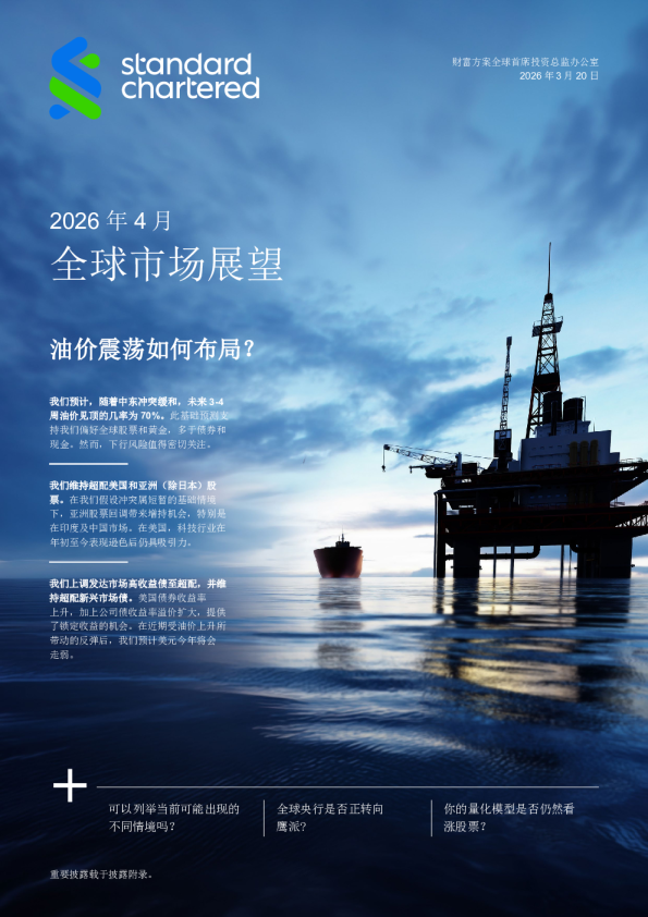 2026年4月全球市场展望：油价震荡如何布局