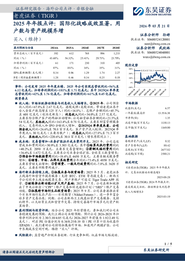 2025年年报点评：国际化战略成效显著，用户数与资产规模齐增