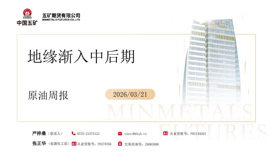 原油周报：地缘渐入中后期