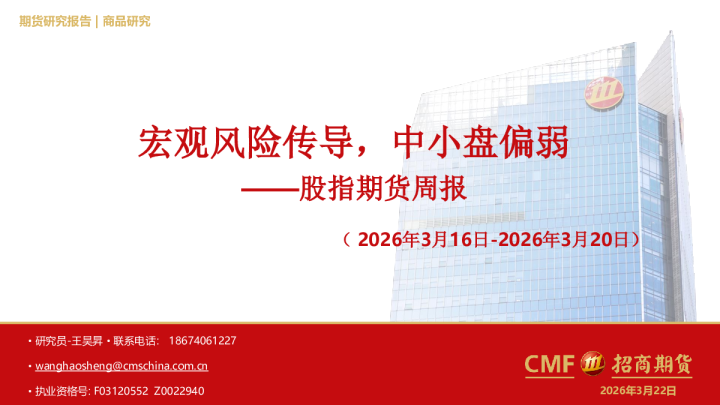 股指期货周报：宏观风险传导，中小盘偏弱