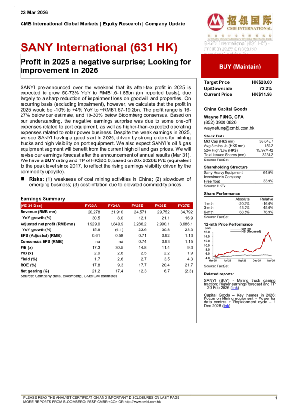 Profit in 2025 a negative surprise; Looking for improvement in 2026