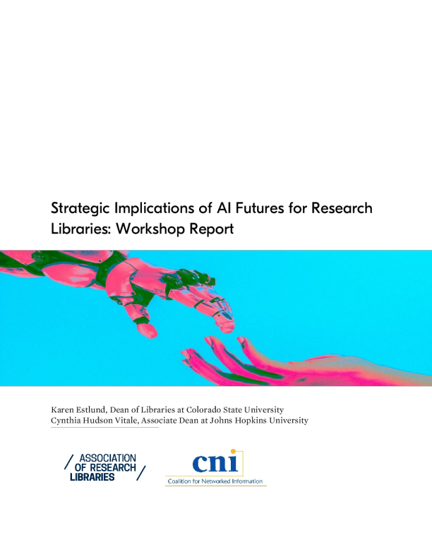 人工智能未来对研究型图书馆的战略影响:研讨会报告