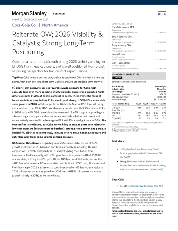 重申增持评级；2026年可见性与催化剂；强劲的长期定位