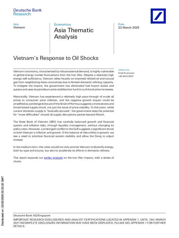 越南对石油冲击的应对