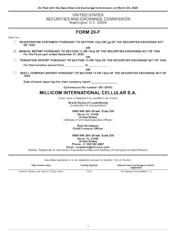 米雷康姆国际通信 2026年年度报告和过渡报告