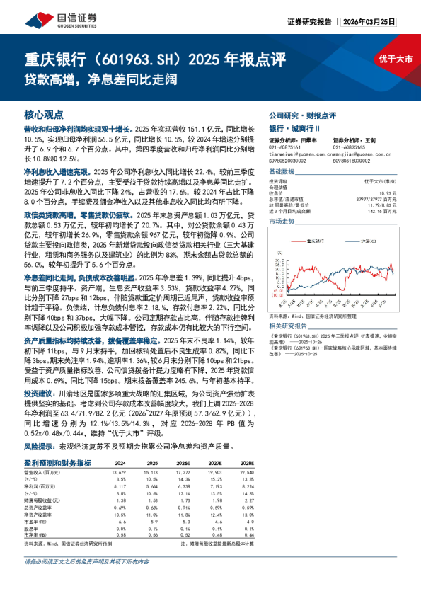 2025 年报点评：贷款高增，净息差同比走阔