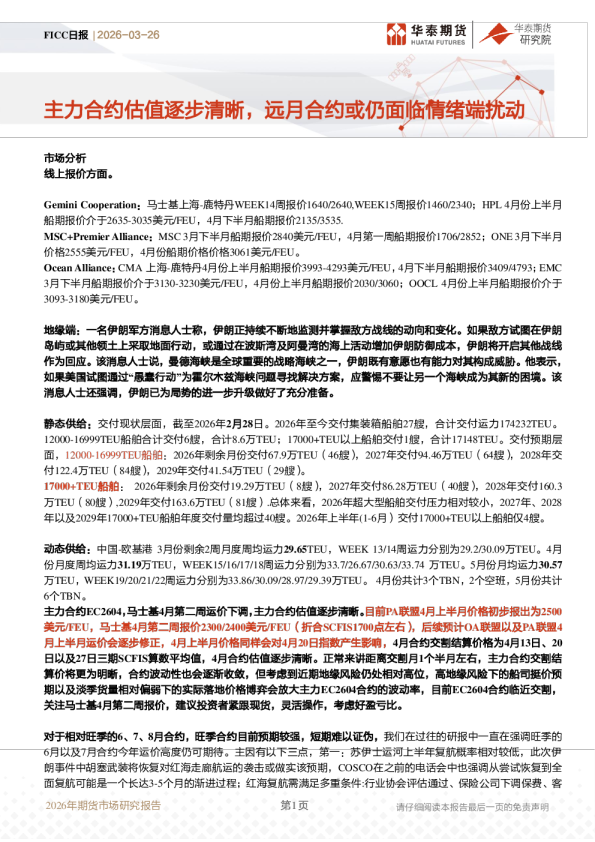 FICC日报：主力合约估值逐步清晰，远月合约或仍面临情绪端扰动