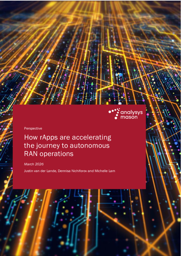 rApps如何推动自主网络的发展