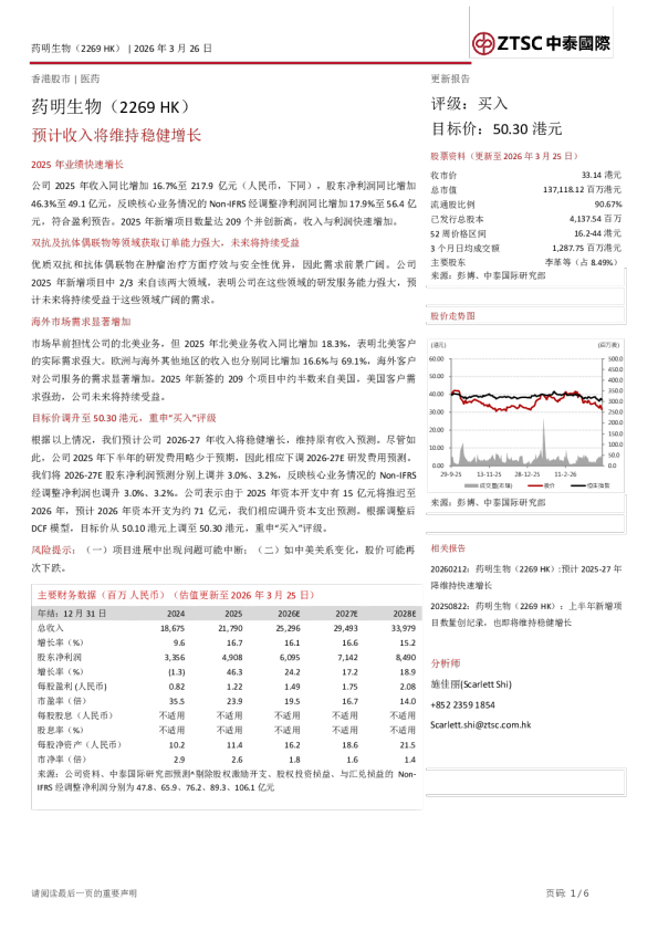 预计收入将维持稳健增长