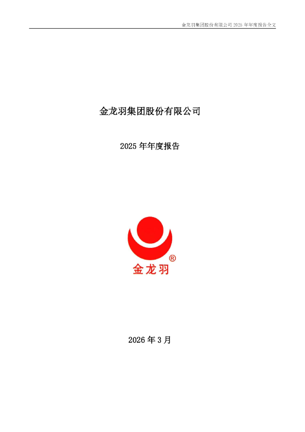 金龙羽：2025年年度报告