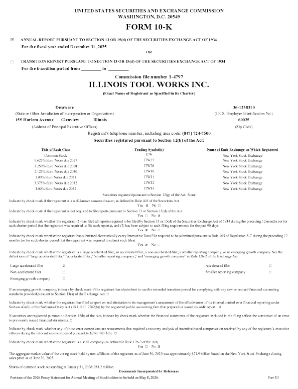 伊利诺伊机械 2025年度报告
