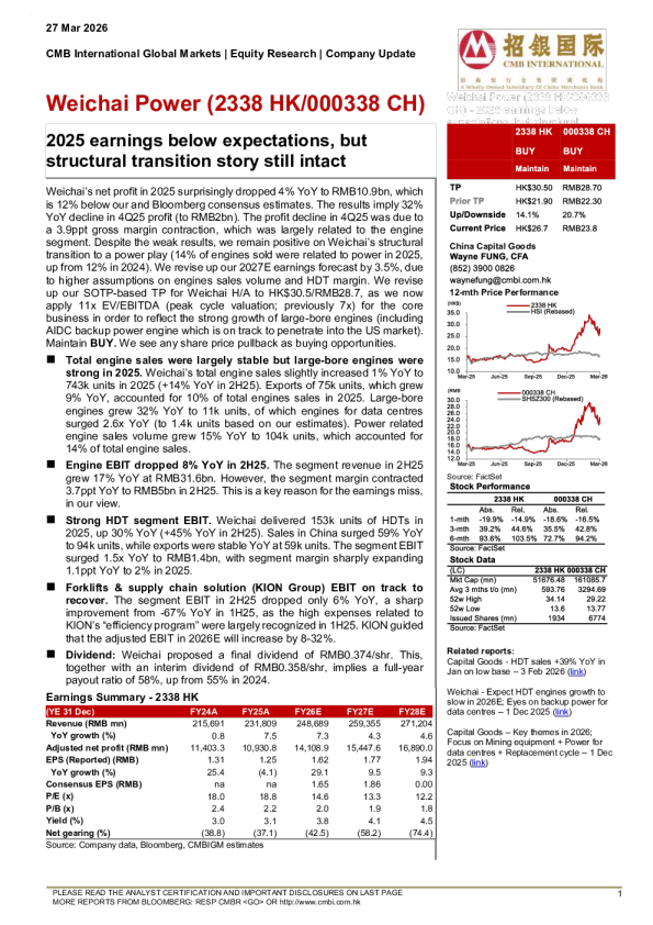 2025年收益低于预期，但结构转型故事仍然完好无损