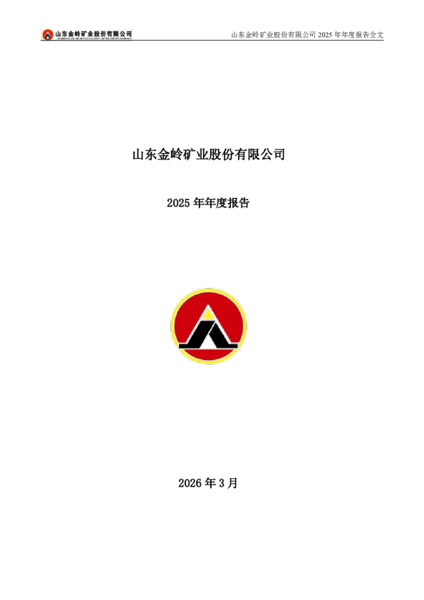 金岭矿业：2025年年度报告