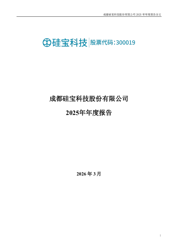 硅宝科技：2025年年度报告