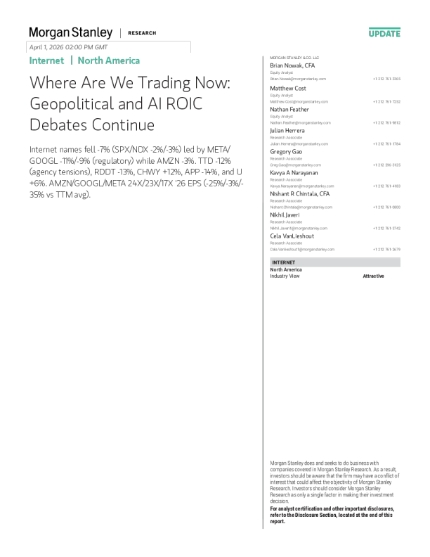 我们现在的交易位置：地缘政治和AI ROIC争论持续