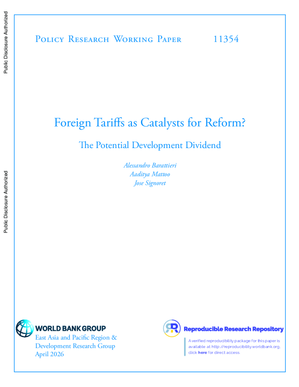 外国关税是改革的催化剂？潜在的发展红利（英）