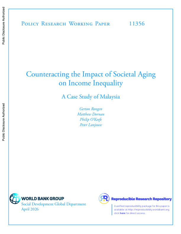 应对社会老龄化对收入不平等的影响：以马来西亚为例（英）