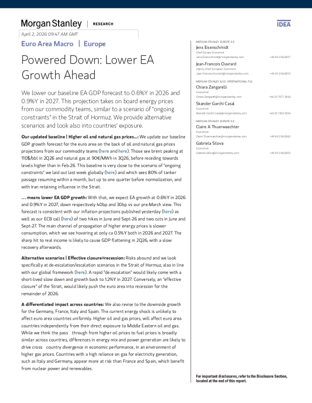 动力减弱：欧元区未来增长放缓