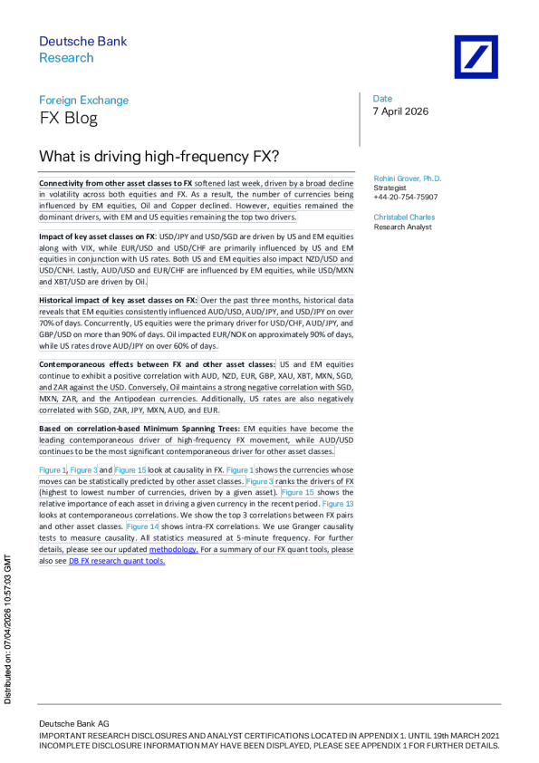 是什么推动了高频外汇交易？