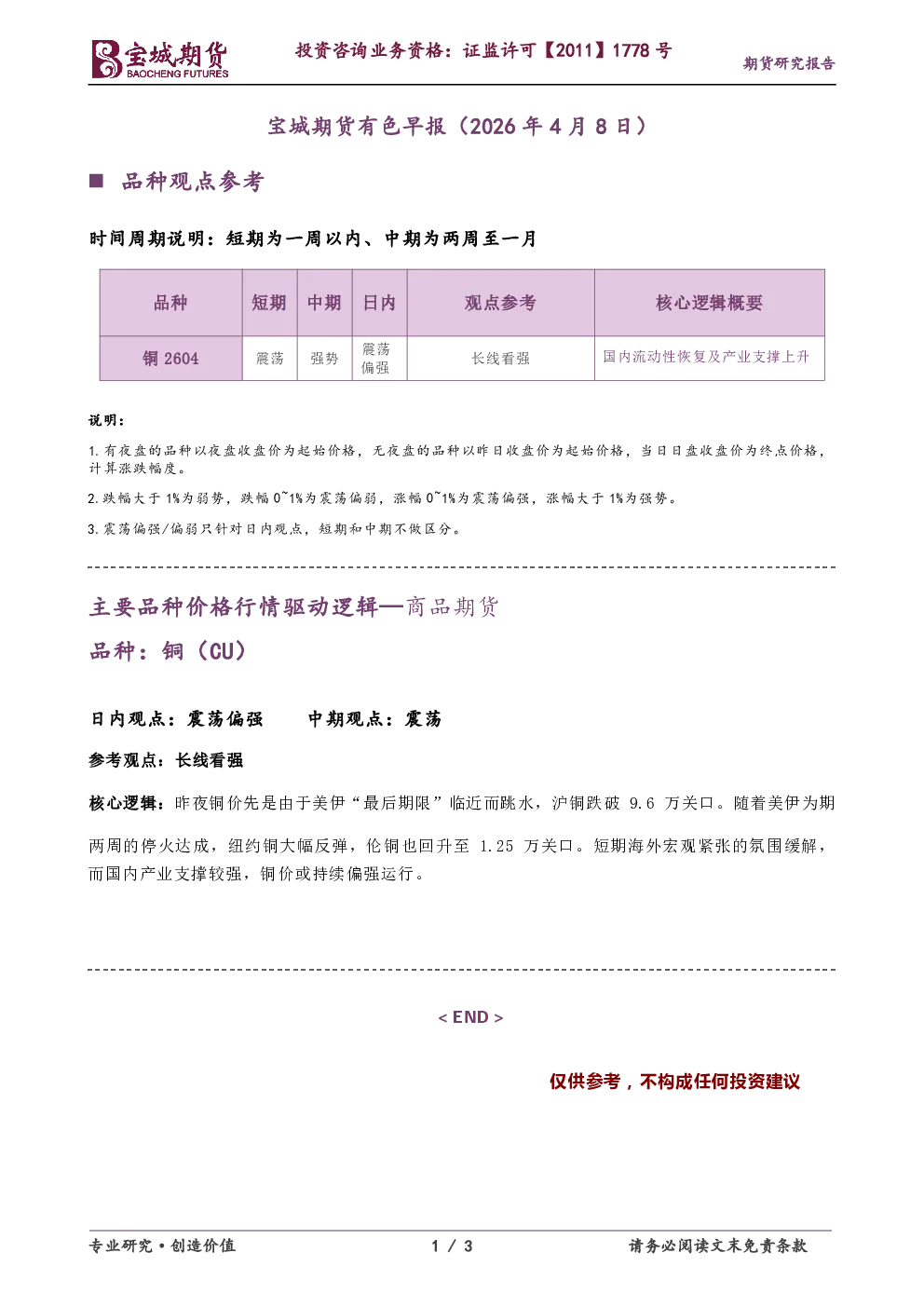 有色早报
