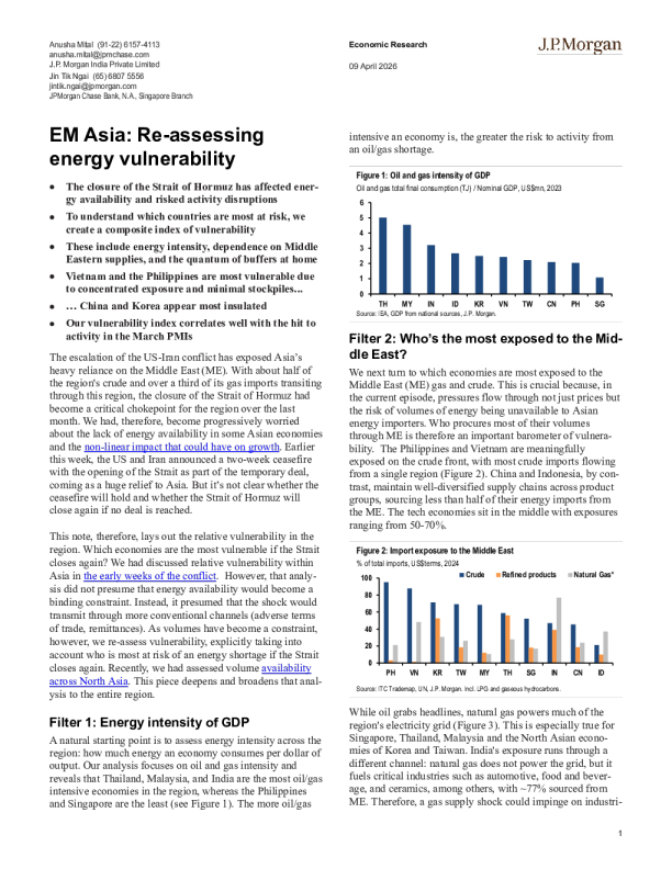 新兴亚洲：重新评估能源脆弱性