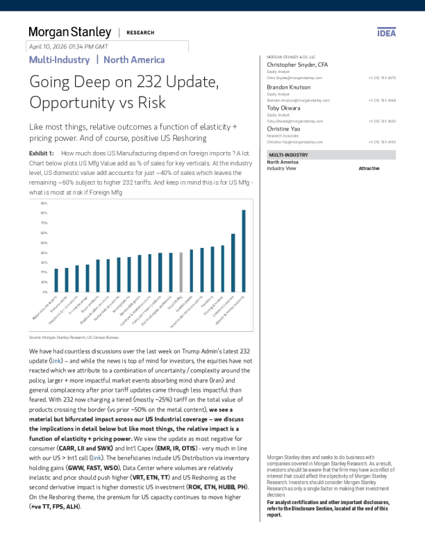 深入分析232条款更新：机遇与风险