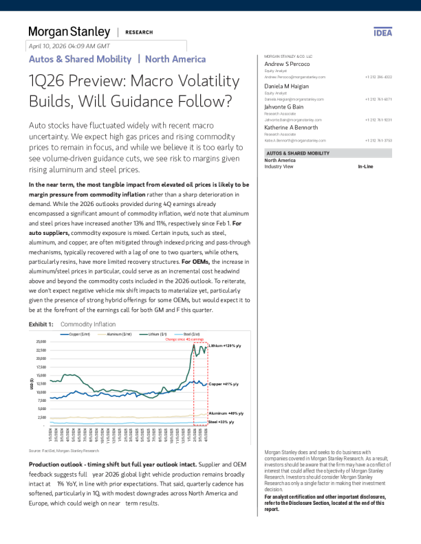 2026年第一季度预览：宏观波动性加剧，指引会随之调整吗？
