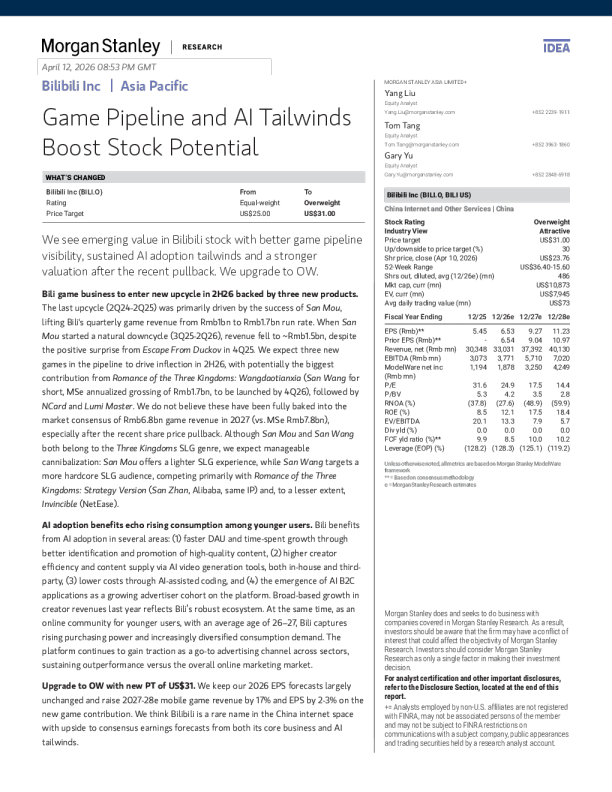 游戏管线和AI顺风推动股票潜力