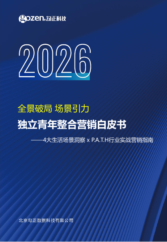 独立青年整合营销白皮书：全景破局，场景引力 ——4大生活场景洞察 x P.A.T.H行业实战营销指南