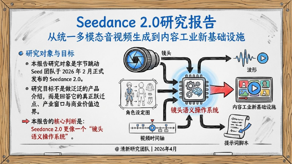 Seedance 2.0研究报告：从统一多模态音视频生成到内容工业新基础设施