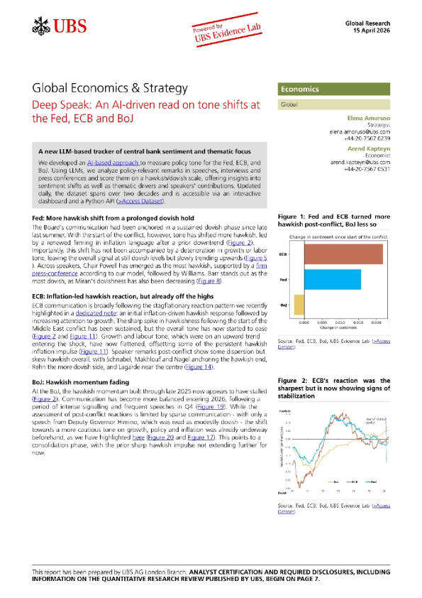 深度解读：基于AI驱动的美联储、欧洲央行和日本央行语气变化分析