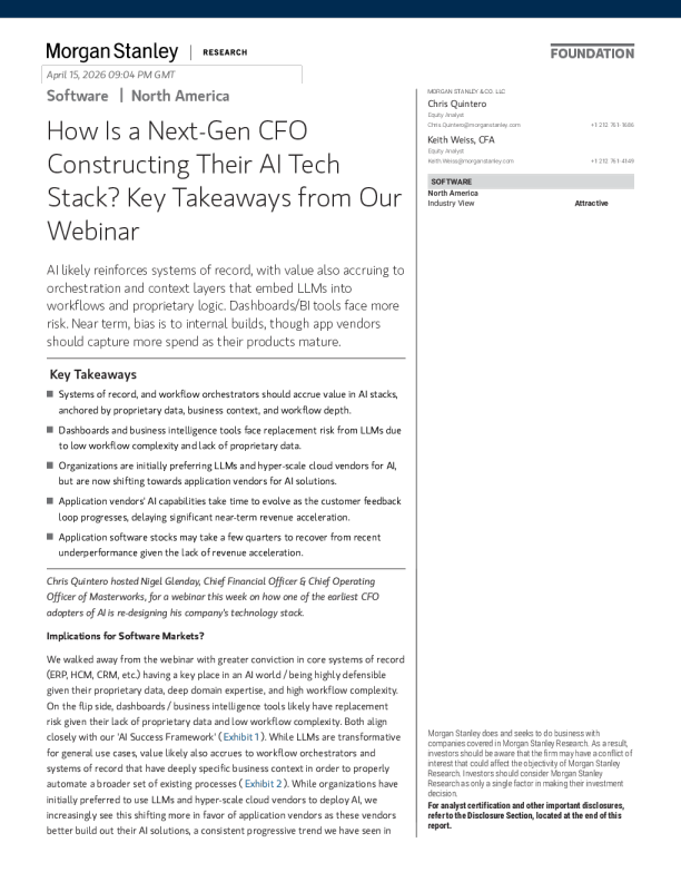 下一代首席财务官如何构建其AI技术栈？我们网络研讨会的主要收获