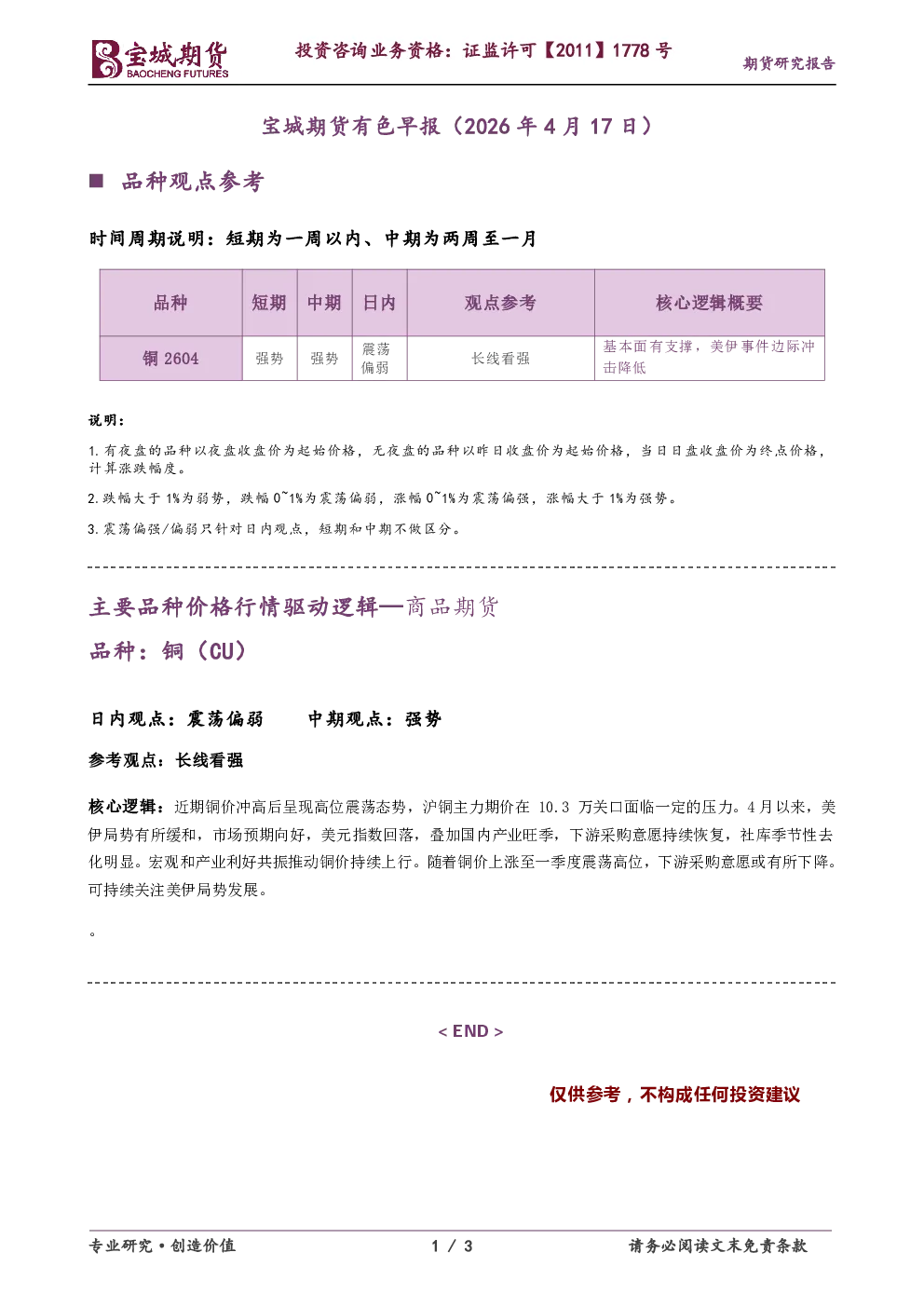 有色早报
