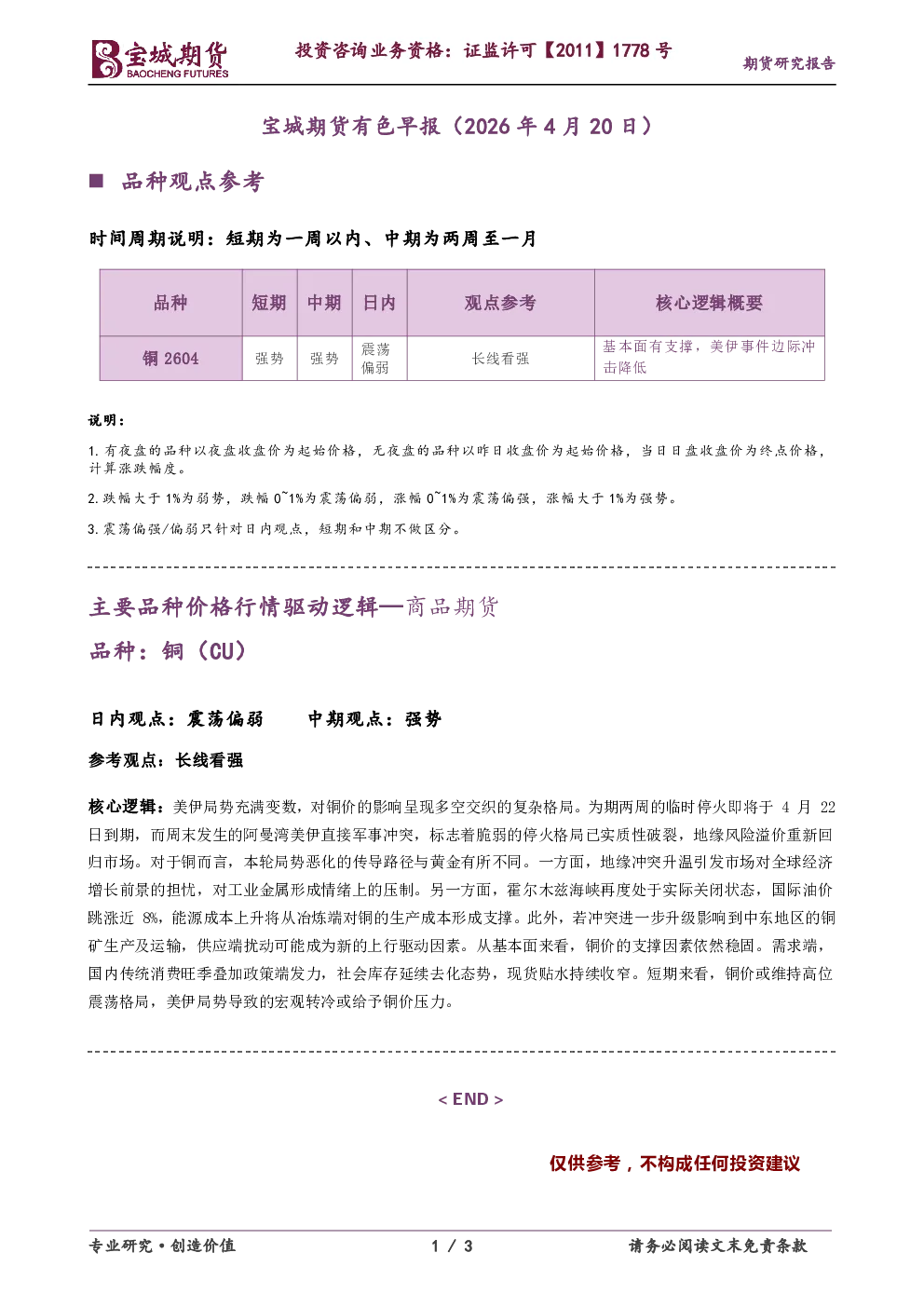 有色早报