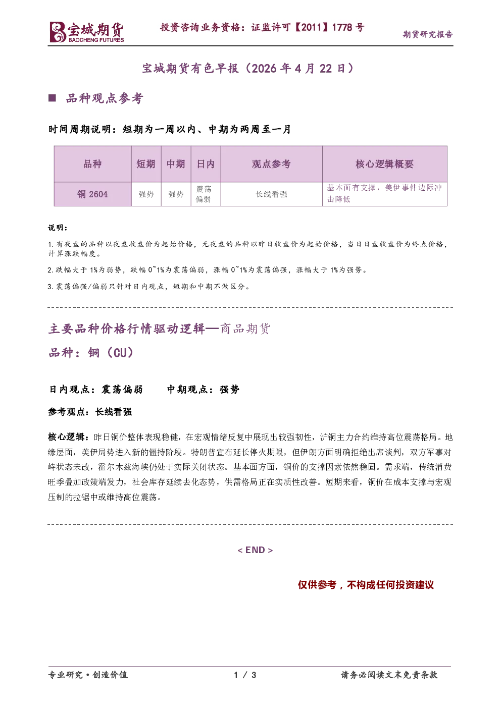 有色早报