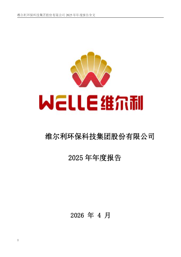 维尔利：2025年年度报告