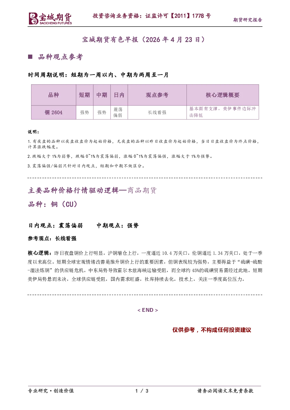 有色早报