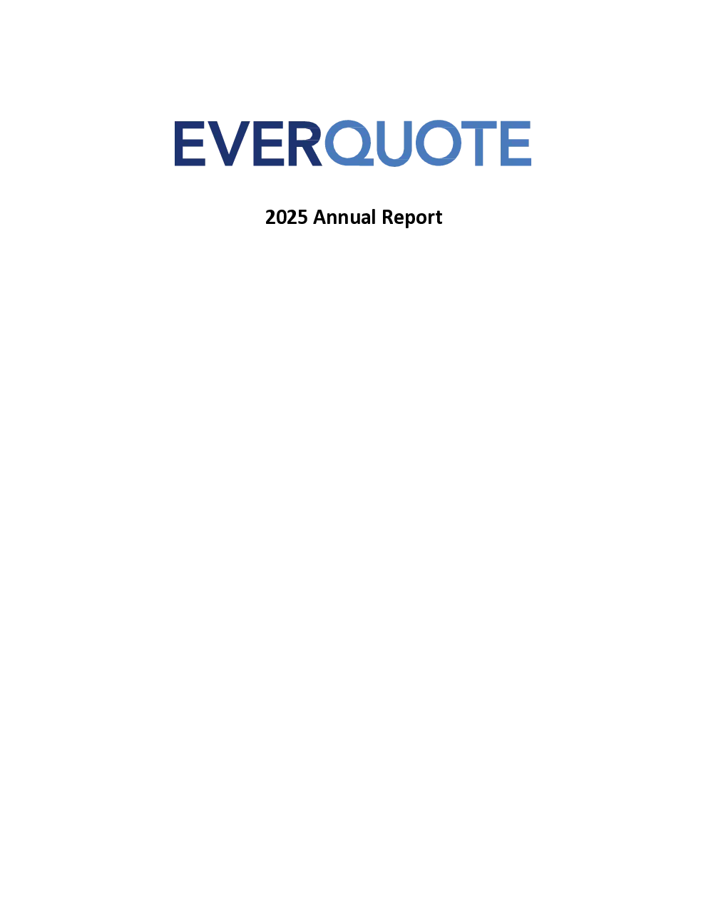 EverQuote Inc. - 2025年度报告